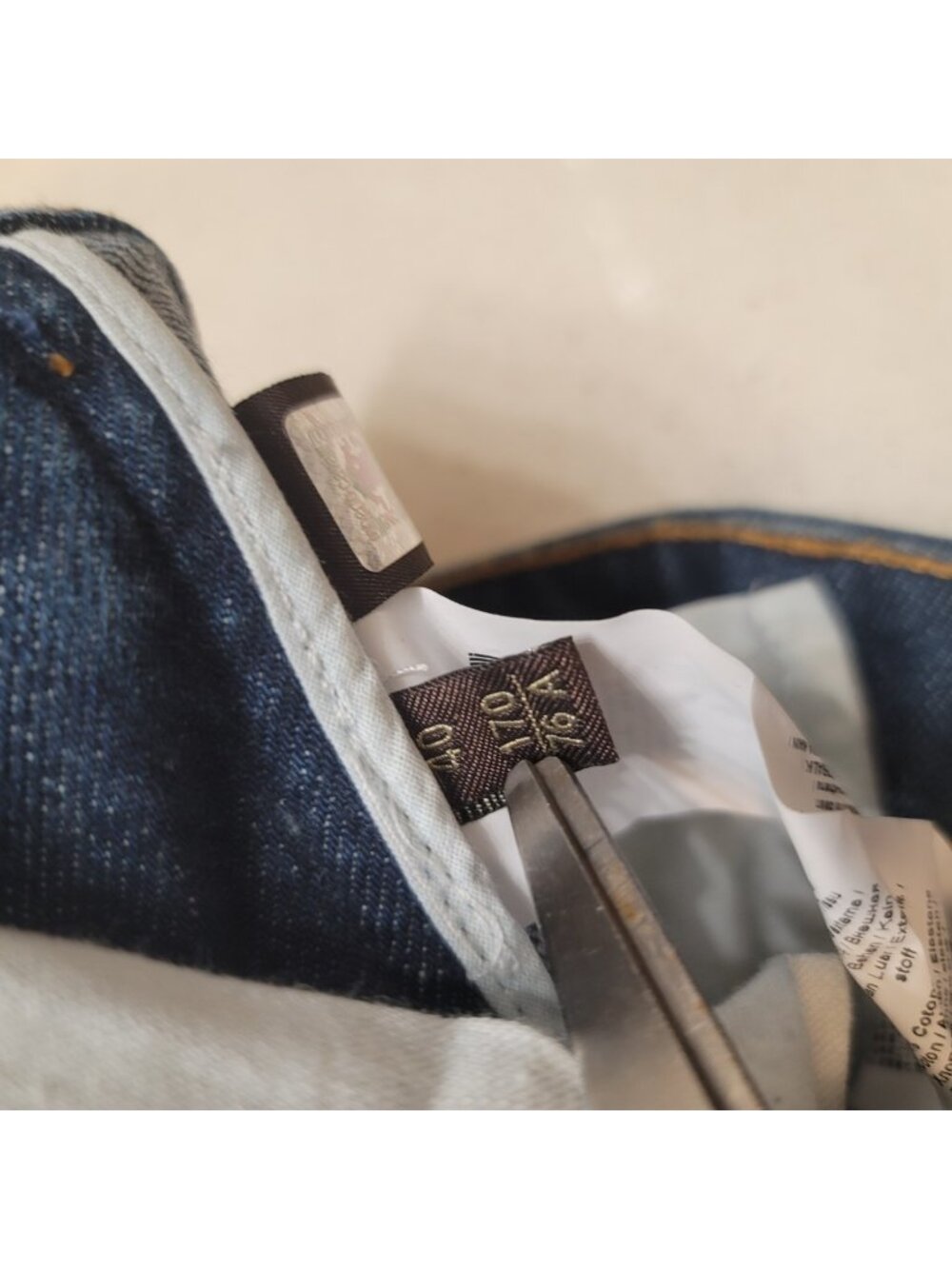 Roberto Cavalli Jeans Womens Slim Blue Stretch Denim Logo Pocket Sz 40 - Picture 8 of 9